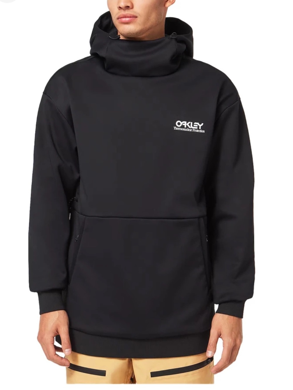 Oakley Black Hooded Pullover with Logo